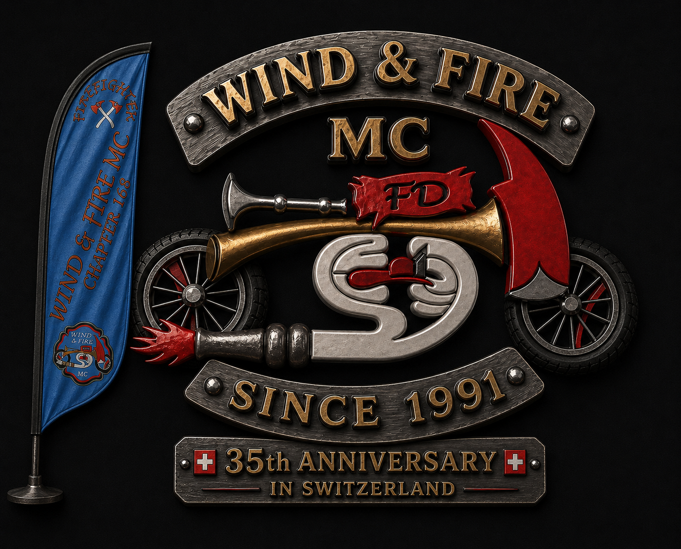 1991 → 2026 35 YEARS OF BROTHERHOOD WIND & FIRE MC #168