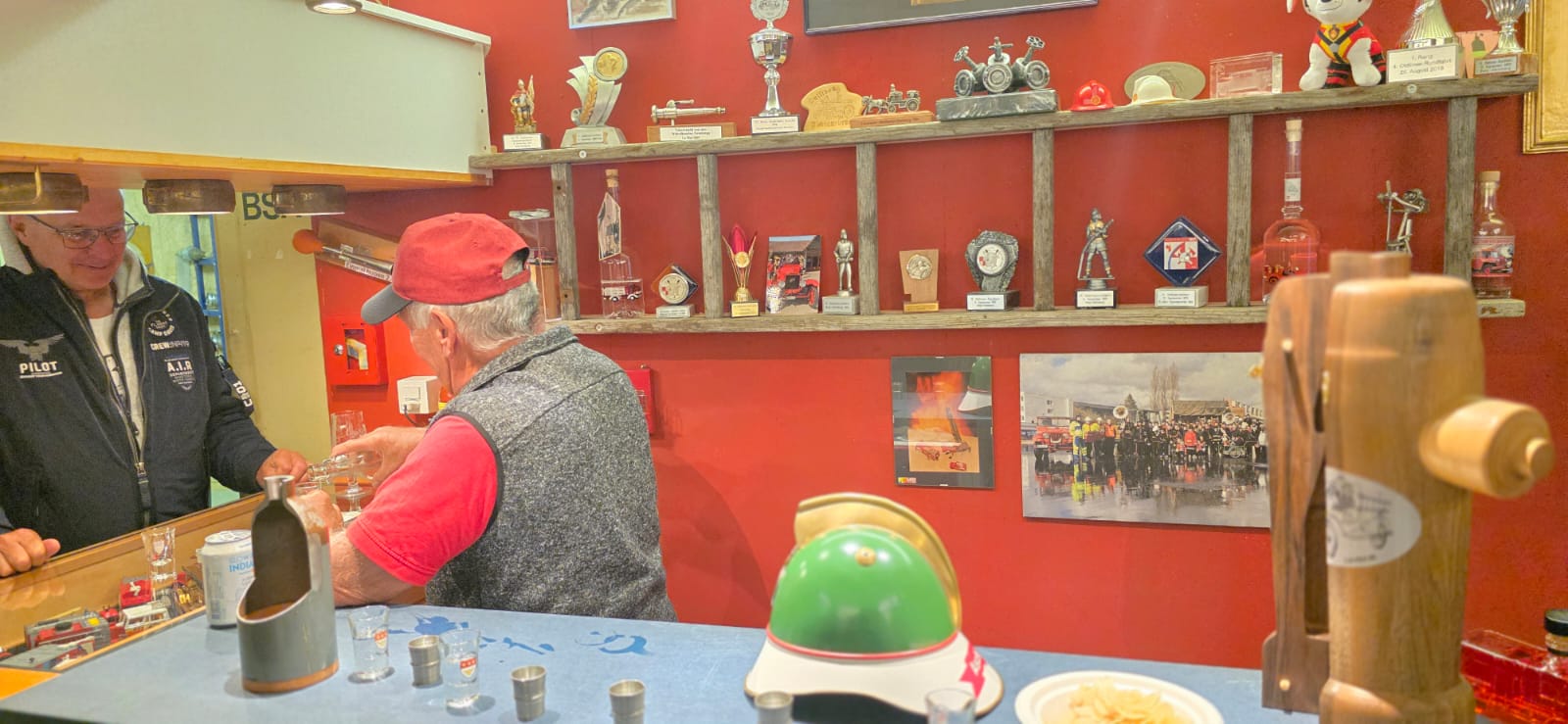 Moment convivial au musée de Laupen