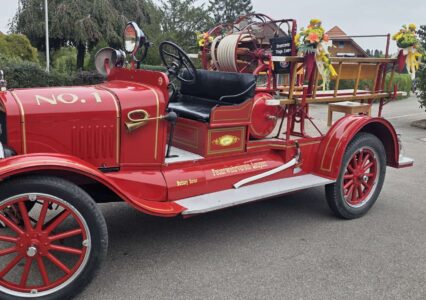 Camion de pompiers Ford de 1924 au musée de Laupen